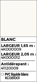 Revêtement de piscine en PVC armé CGT ALKOR AQUASTONE 3D de couleur blanc