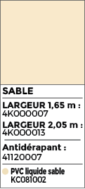 Revêtement de piscine en PVC armé CGT ALKOR AQUASTONE 3D de couleur sable