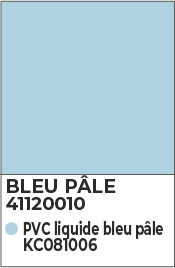 Revêtement de piscine en PVC armé CGT ALKOR AQUASTONE 3D de couleur bleu pâle