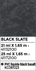 Revêtement de piscine en PVC armé CGT ALKOR AQUASENSE 3D de couleur black slate