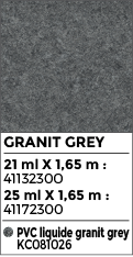 Revêtement de piscine en PVC armé CGT ALKOR AQUASENSE 3D de couleur granit grey