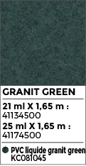 Revêtement de piscine en PVC armé CGT ALKOR AQUASENSE 3D de couleur granit green